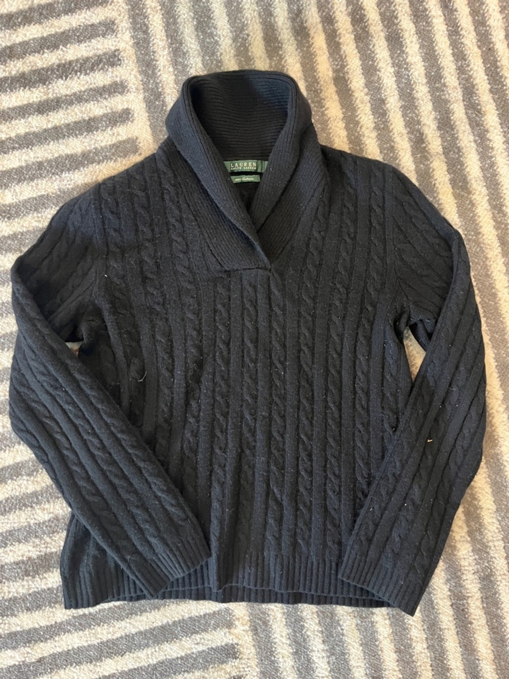 Ralph Lauren Black Cashmere Sweater, large